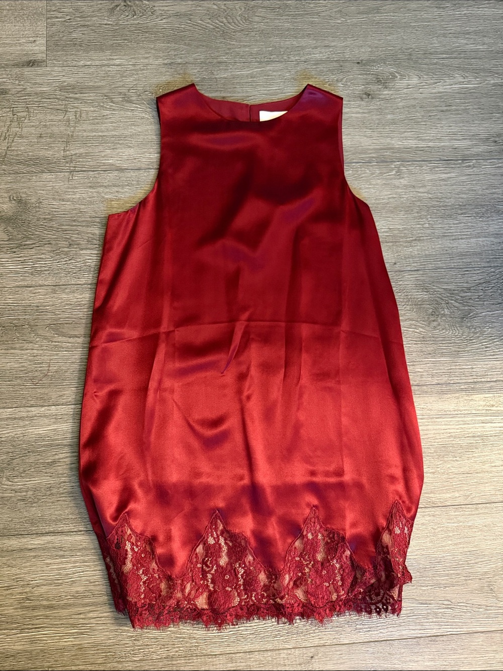 NWT REFORMATION Jessalyn Silk Dress, Chianti - Picture 5 of 8